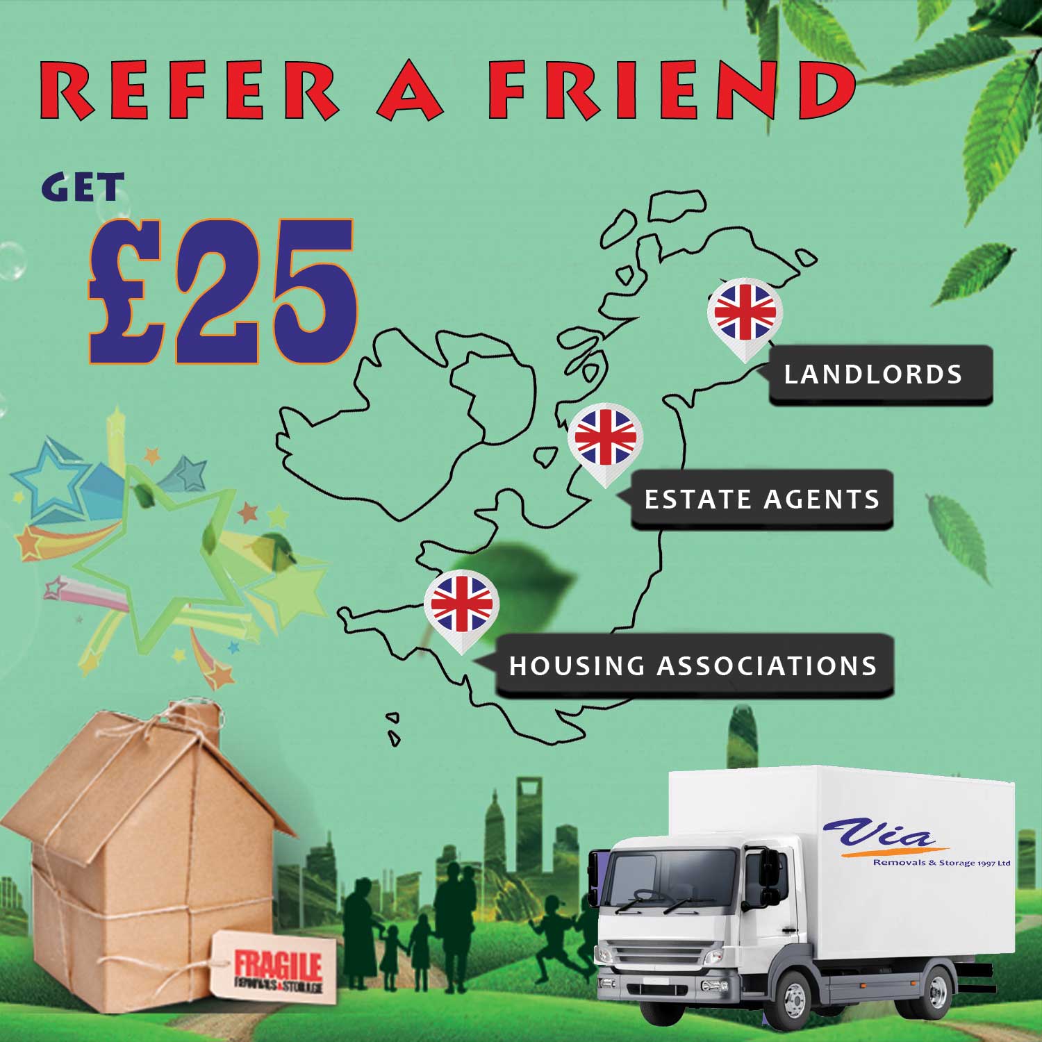 Refer a Friend For Removals Services