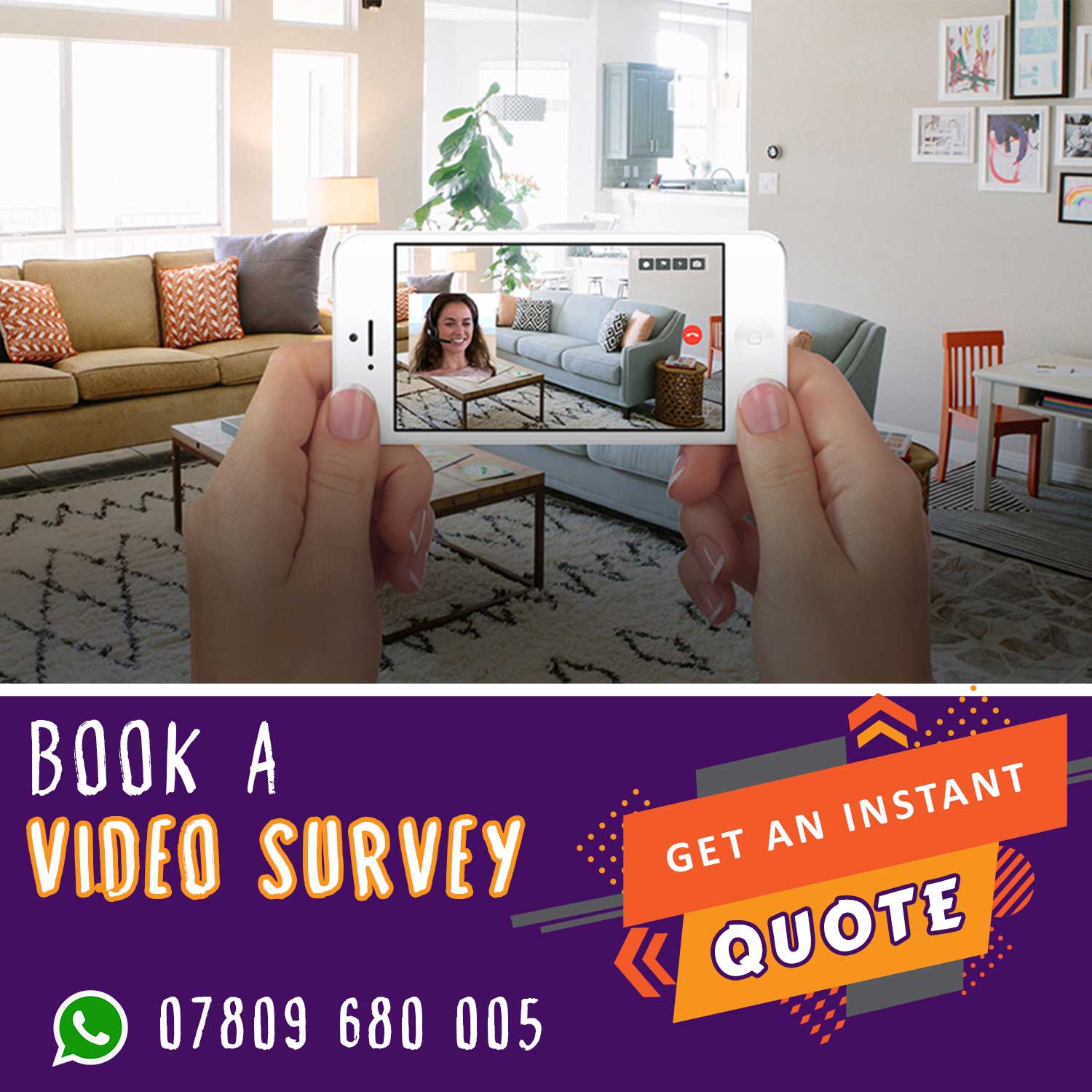 Book a video survey for moving home